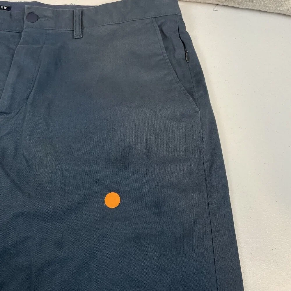 J Crew Thompson‎ Flex Pants Men's Size 36 Blue Cotton Poly Stretch Office Career
